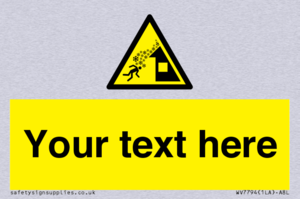 Custom warning roof avalanche